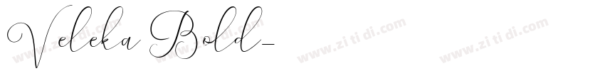 Veleka Bold字体转换